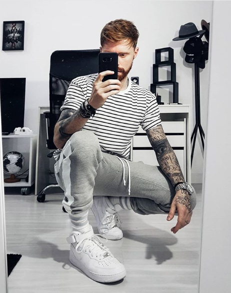 Meia online calça moletom